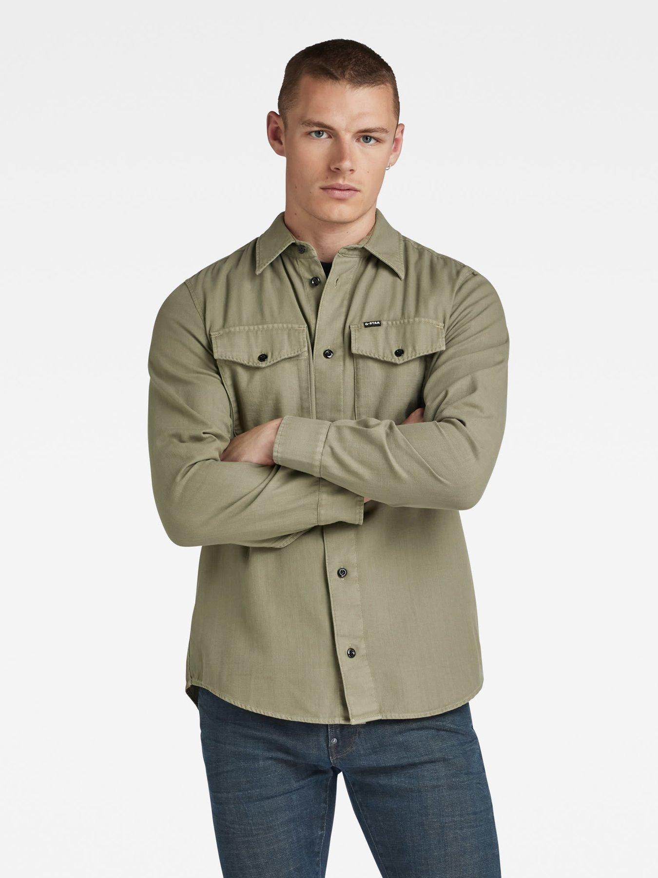 G star raw slim deals fit shirt