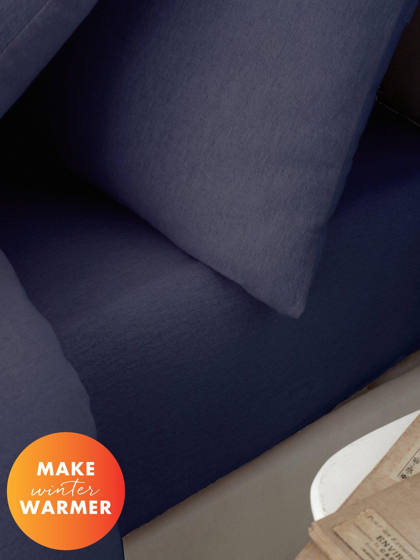 catherine-lansfield-brushed-100-cotton-fitted-sheet