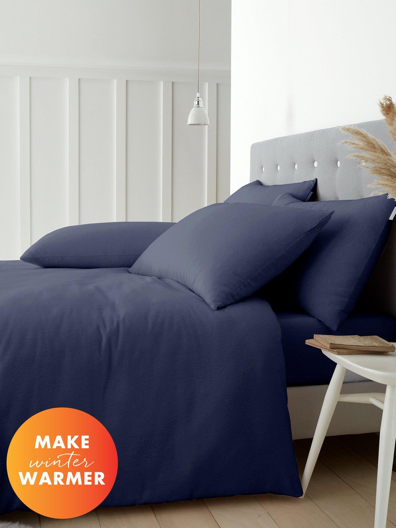 Catherine Lansfield Brushed 100% Cotton Duvet Set