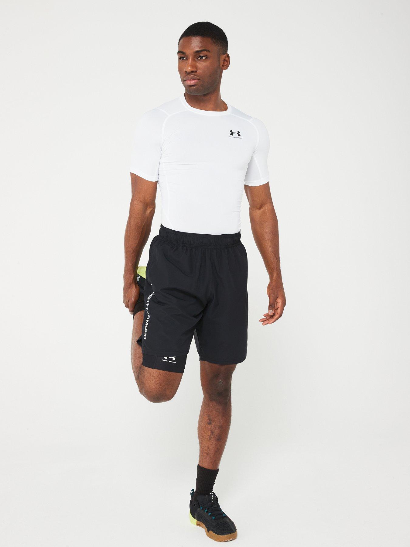 Image 3 of 6 of UNDER ARMOUR Heat Gear Armour Comp T-shirt - White/Black