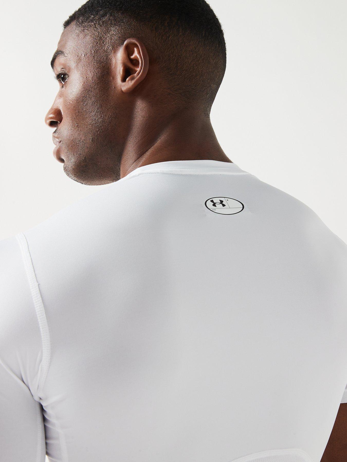 Image 5 of 6 of UNDER ARMOUR Heat Gear Armour Comp T-shirt - White/Black
