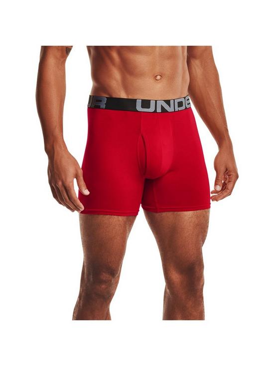stillFront image of under-armour-3-pack-ofnbspcharged-cotton-3-inch-boxers-multi