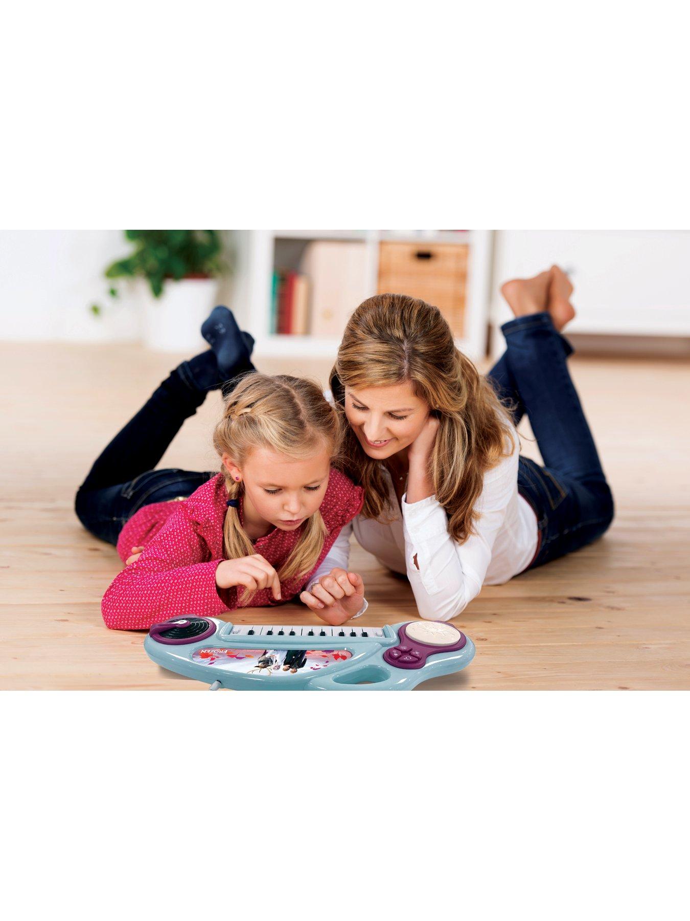 Image 3 of 6 of Disney Frozen Frozen&nbsp;Electronic Keyboard with Lights and Microphone&nbsp;