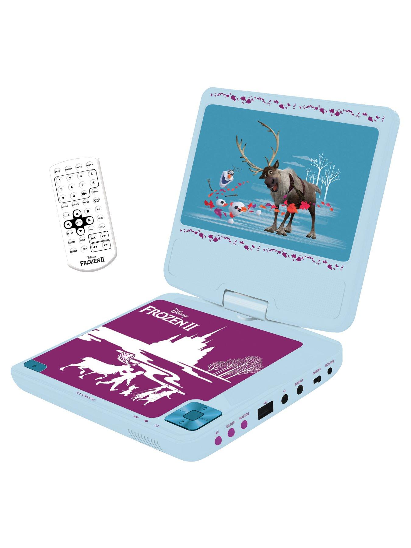 Image 1 of 6 of Disney Frozen Frozen Portable DVD Player 7", rotative screen with USB port and earphones