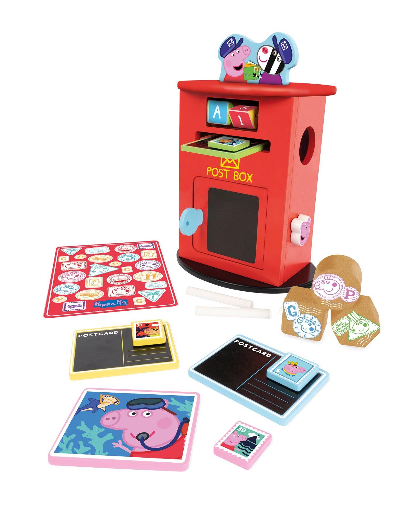 Image 1 of 5 of Peppa Pig Wooden Post Box with Sound