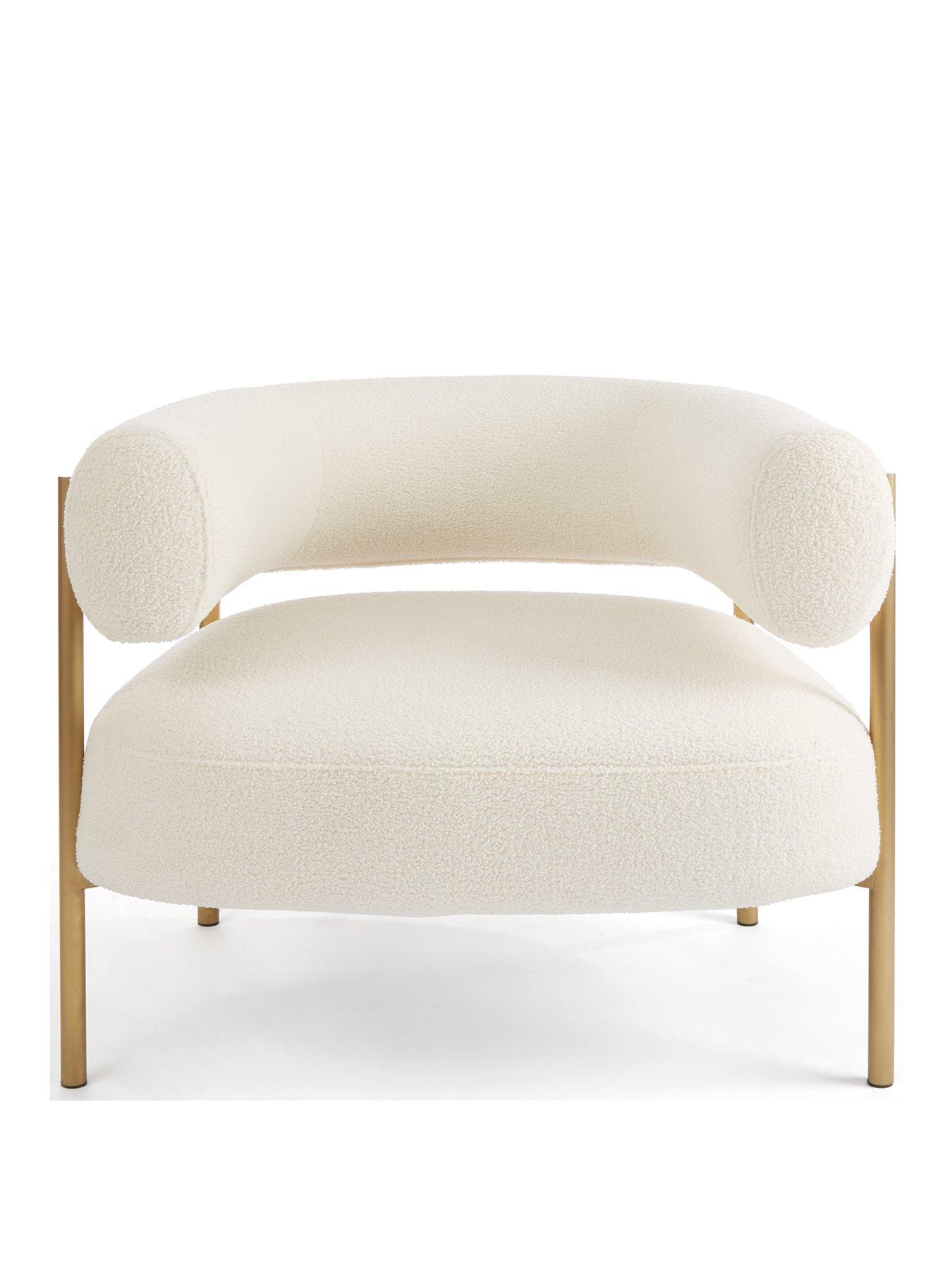 Image 2 of 7 of The Very Collection Icon Boucle Fabric&nbsp;Accent Chair - Cream