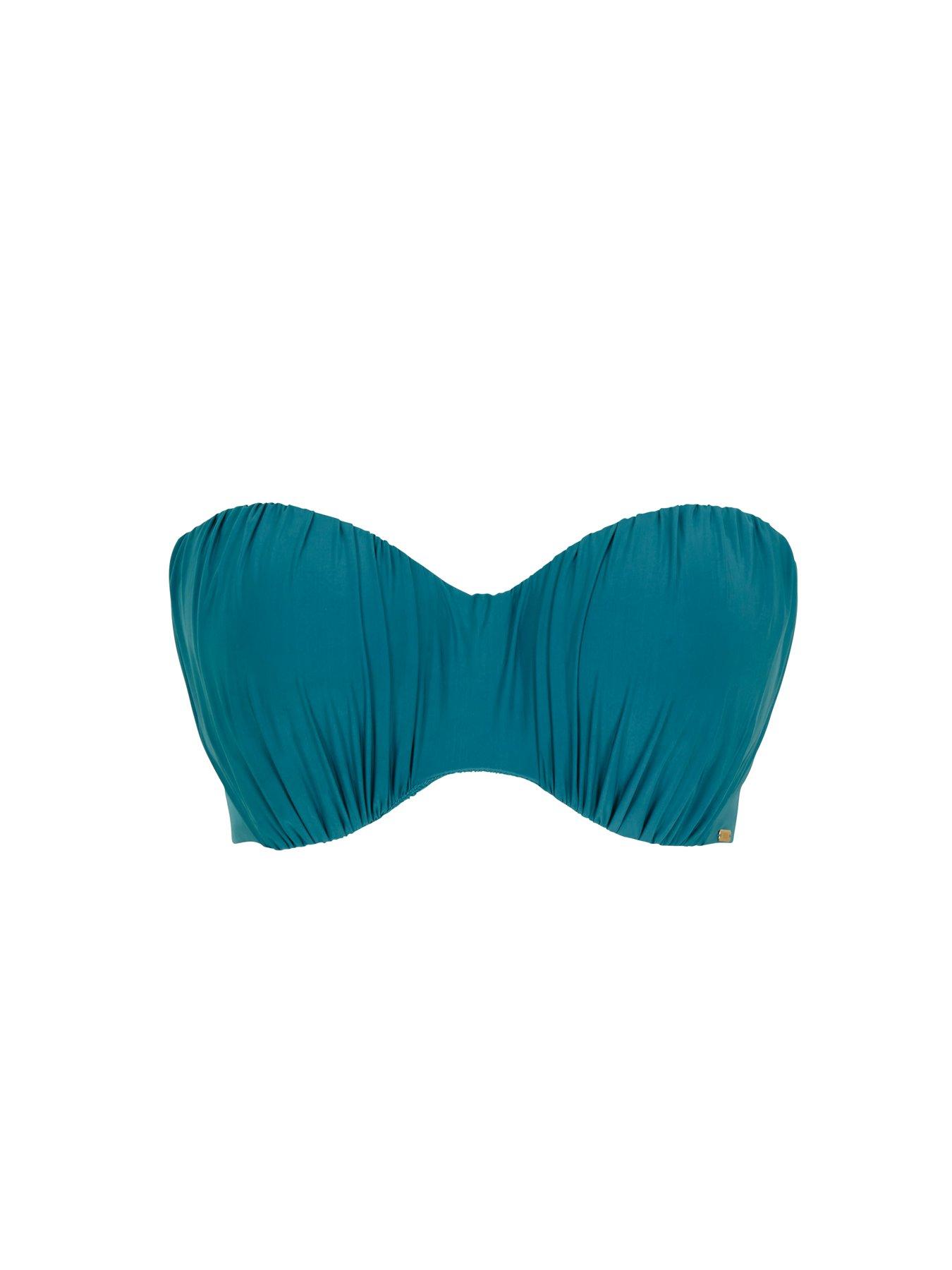  image of panache-mykonos-bandeau-bikini-blue