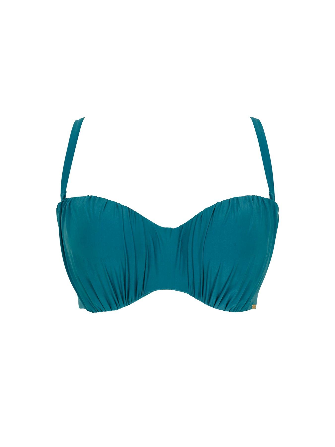  image of panache-mykonos-bandeau-bikini-blue