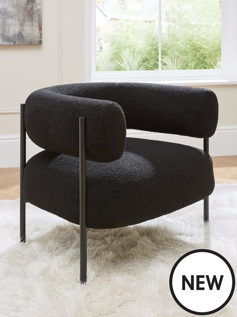 very-home-icon-accent-chair-black