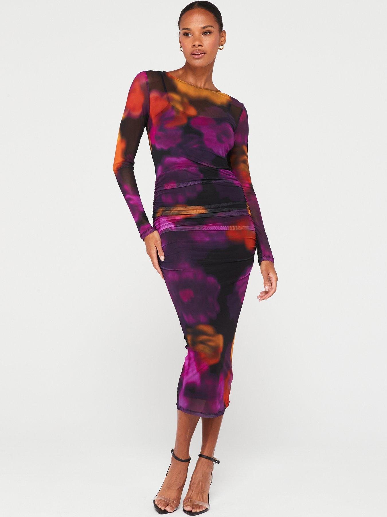 Midaxi dress long sleeve sale