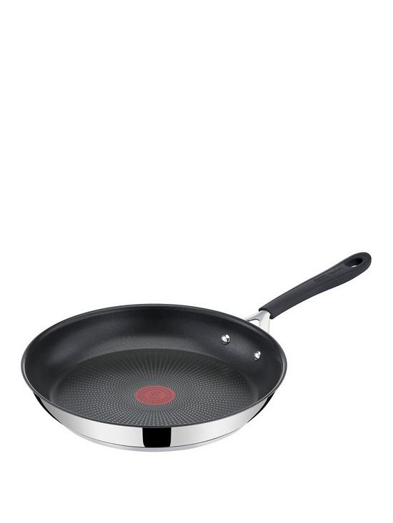 front image of tefal-jamie-oliver-by-tefal-quick-amp-easy-stainless-steel-non-stick-induction-compatible-28nbspcm-frying-pan