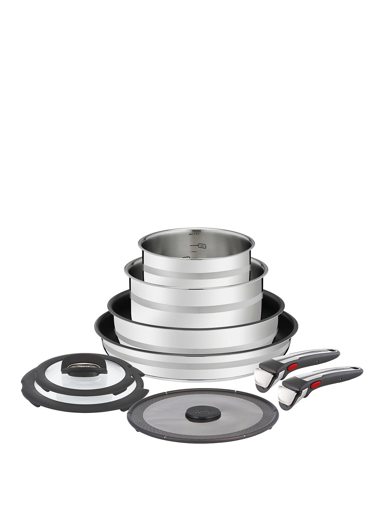 Tefal Jamie Oliver Quick & Easy Stainless Steel 4 Piece Pan Set