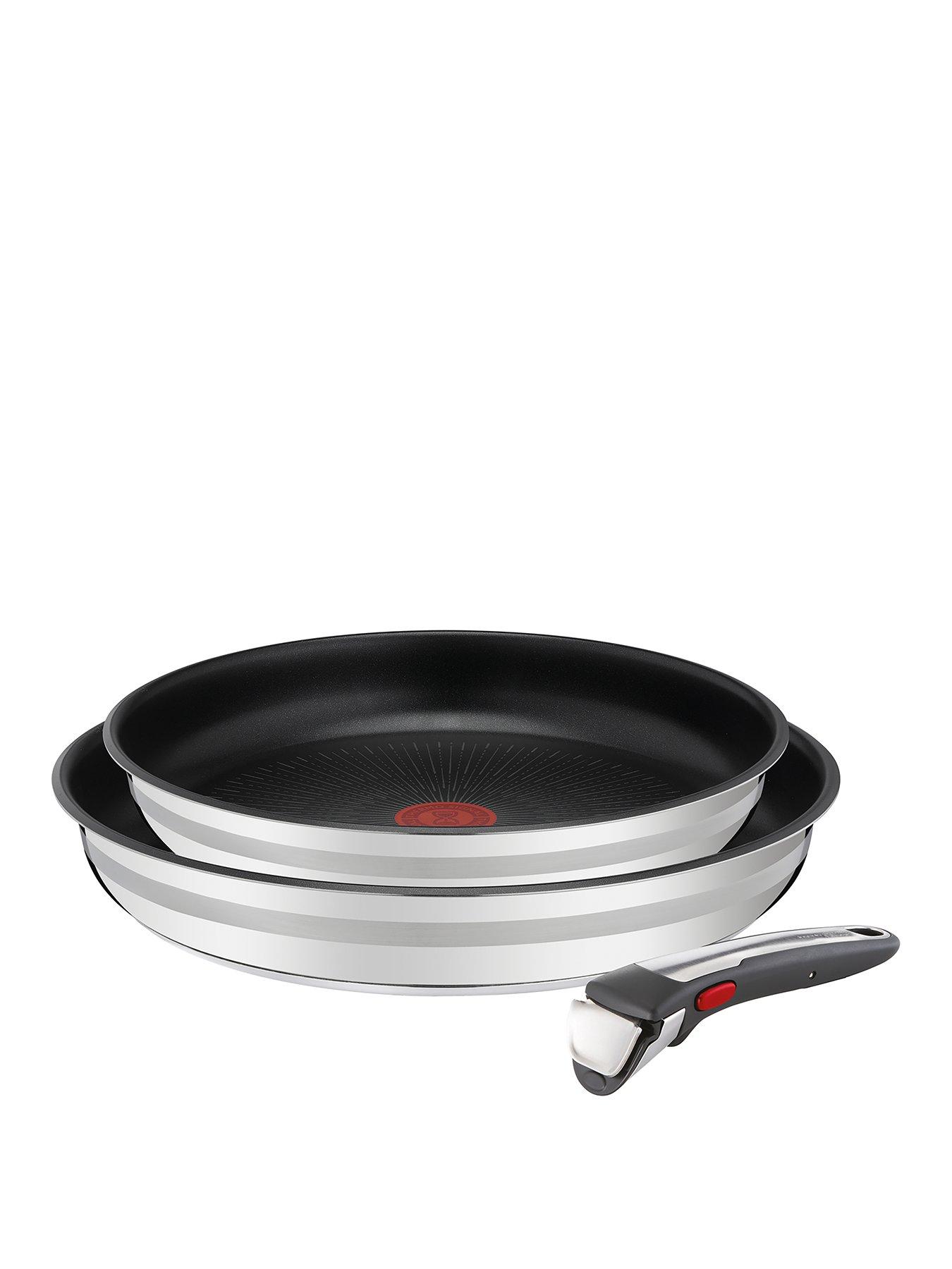 Tefal Ingenio 3pc Removable Handle, Stackable Induction Pan Set