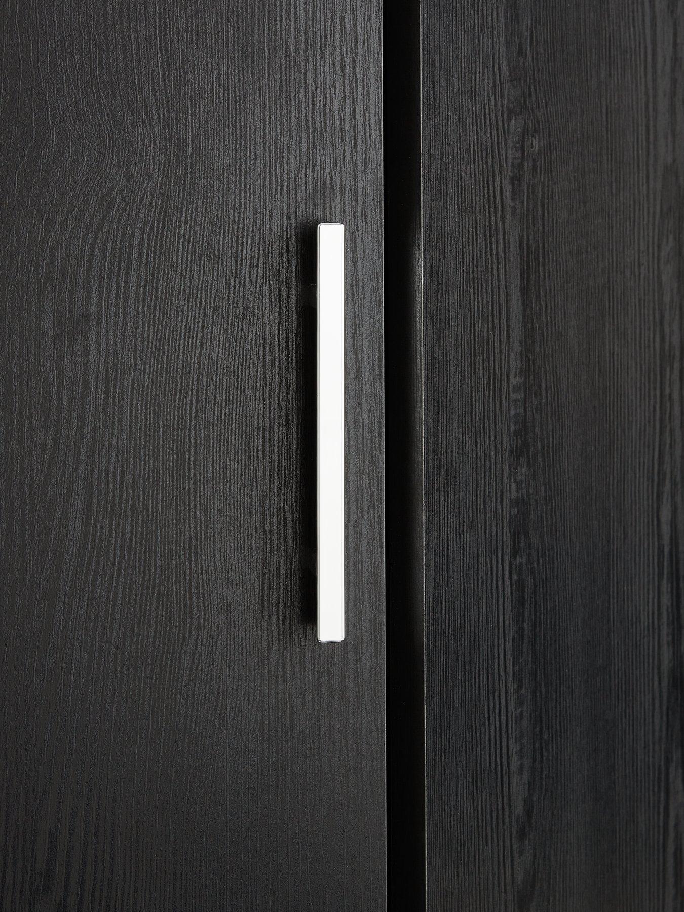 Image 5 of 7 of Very Home Panama Corner Wardrobe - Black&nbsp;- FSC&reg; Certified