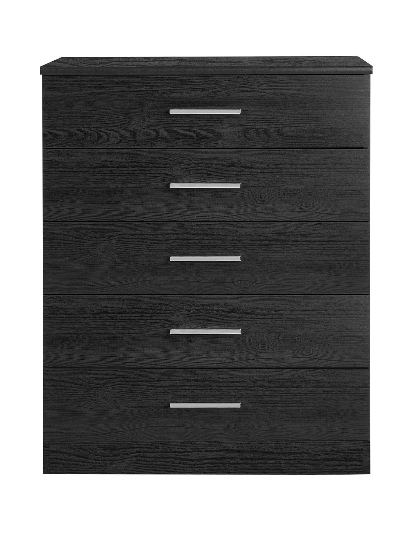  image of very-home-panama-5-drawer-chest-blacknbsp--fscreg-certified