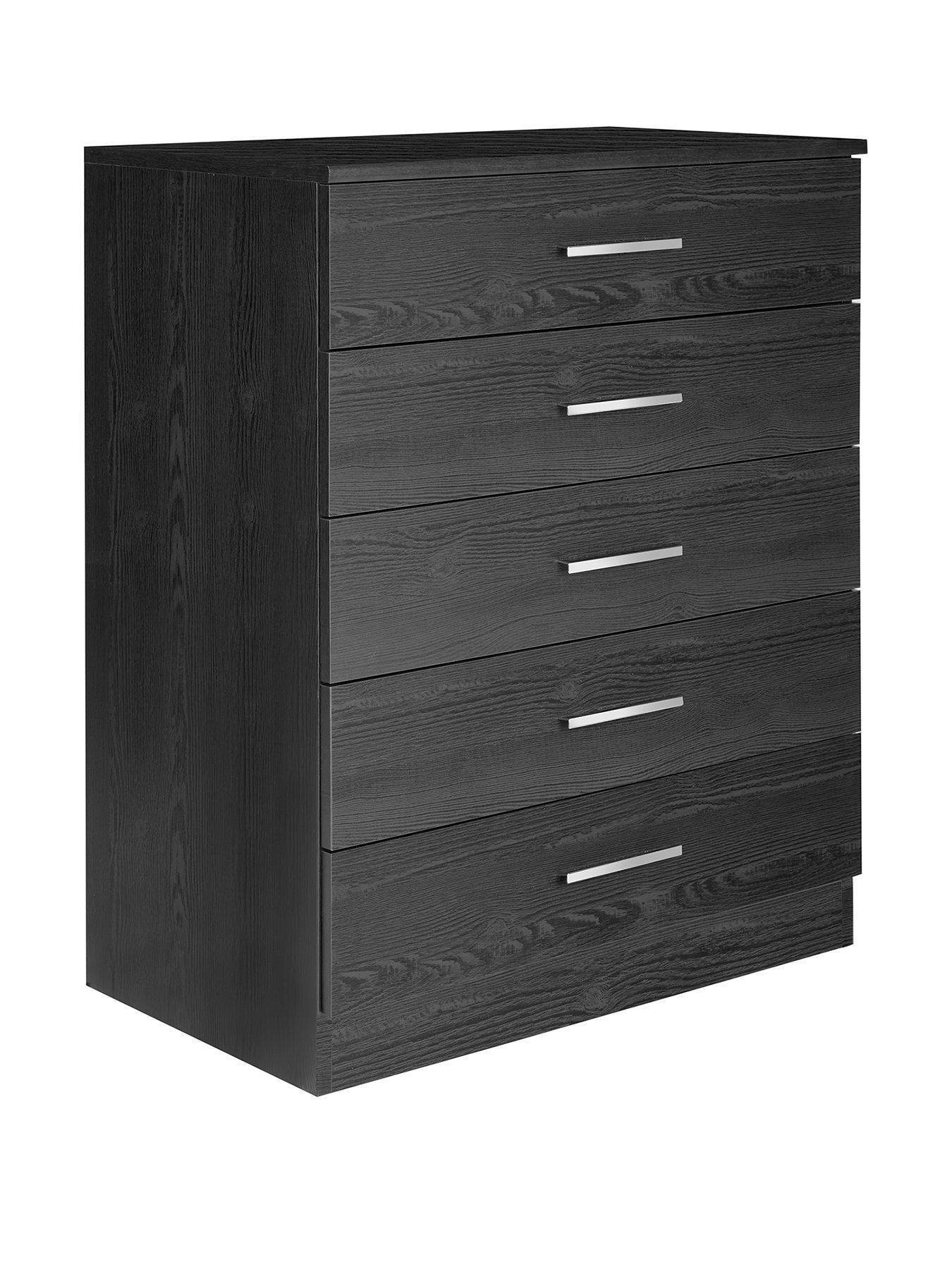  image of very-home-panama-5-drawer-chest-blacknbsp--fscreg-certified