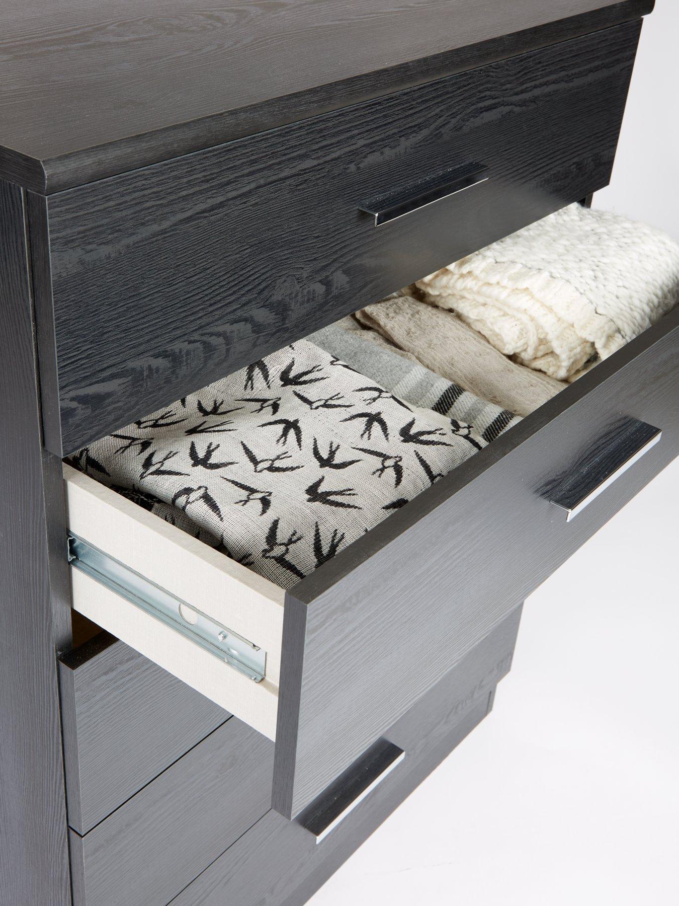  image of very-home-panama-5-drawer-chest-blacknbsp--fscreg-certified