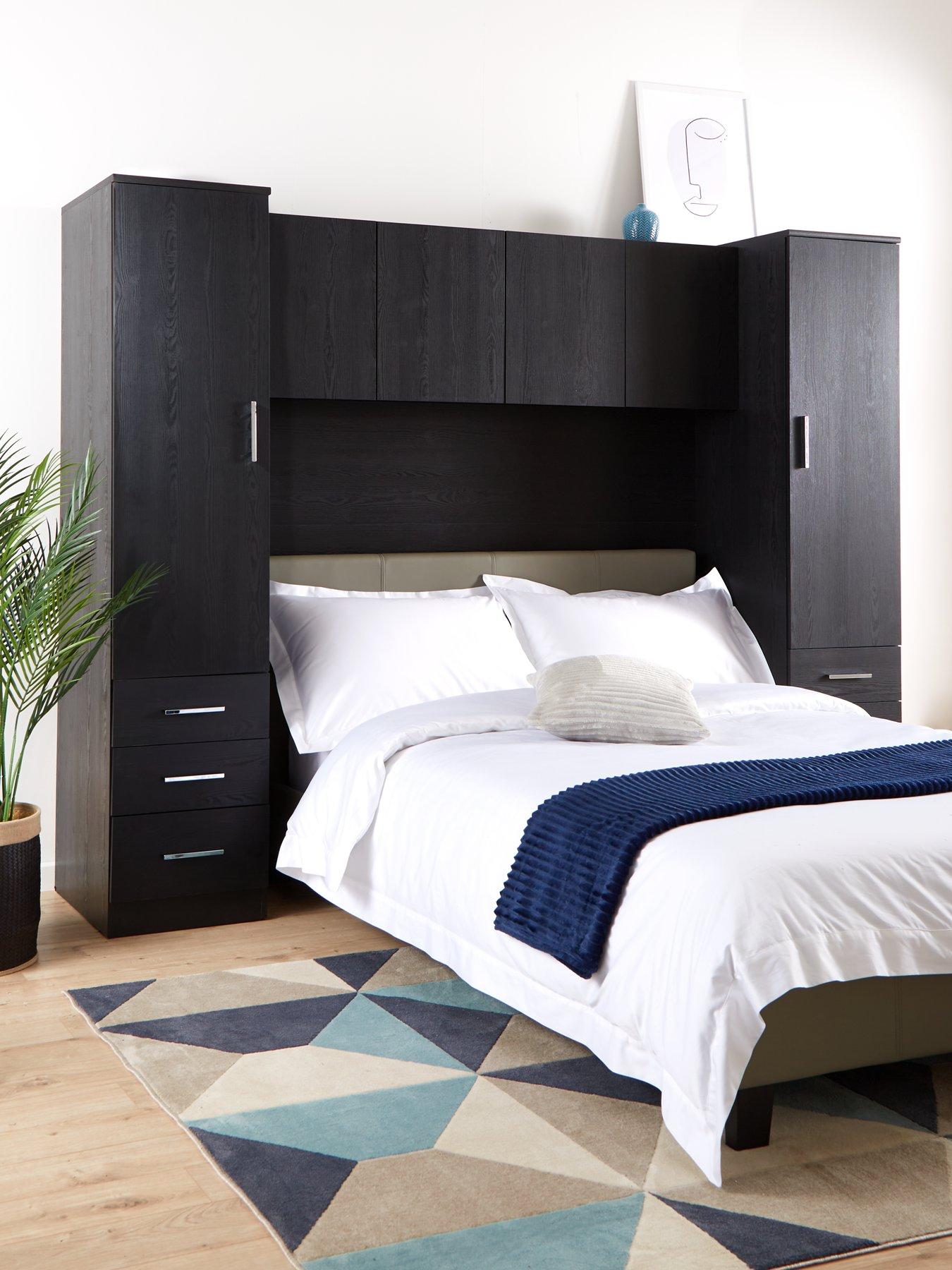 The Very Collection Panama Overbed Wardrobe - Black - FSC® Certified
