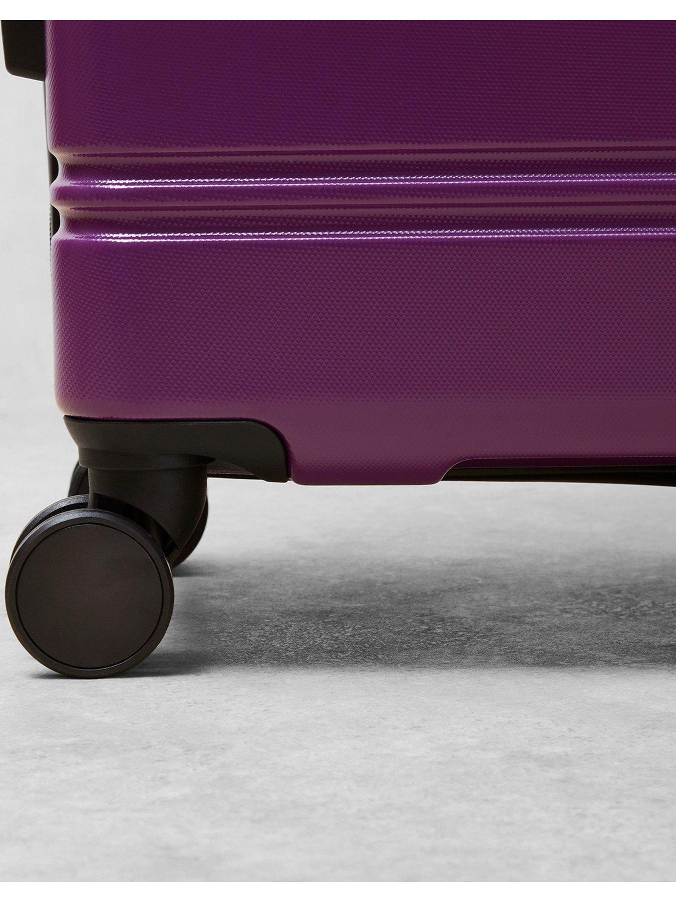 Small store purple suitcase