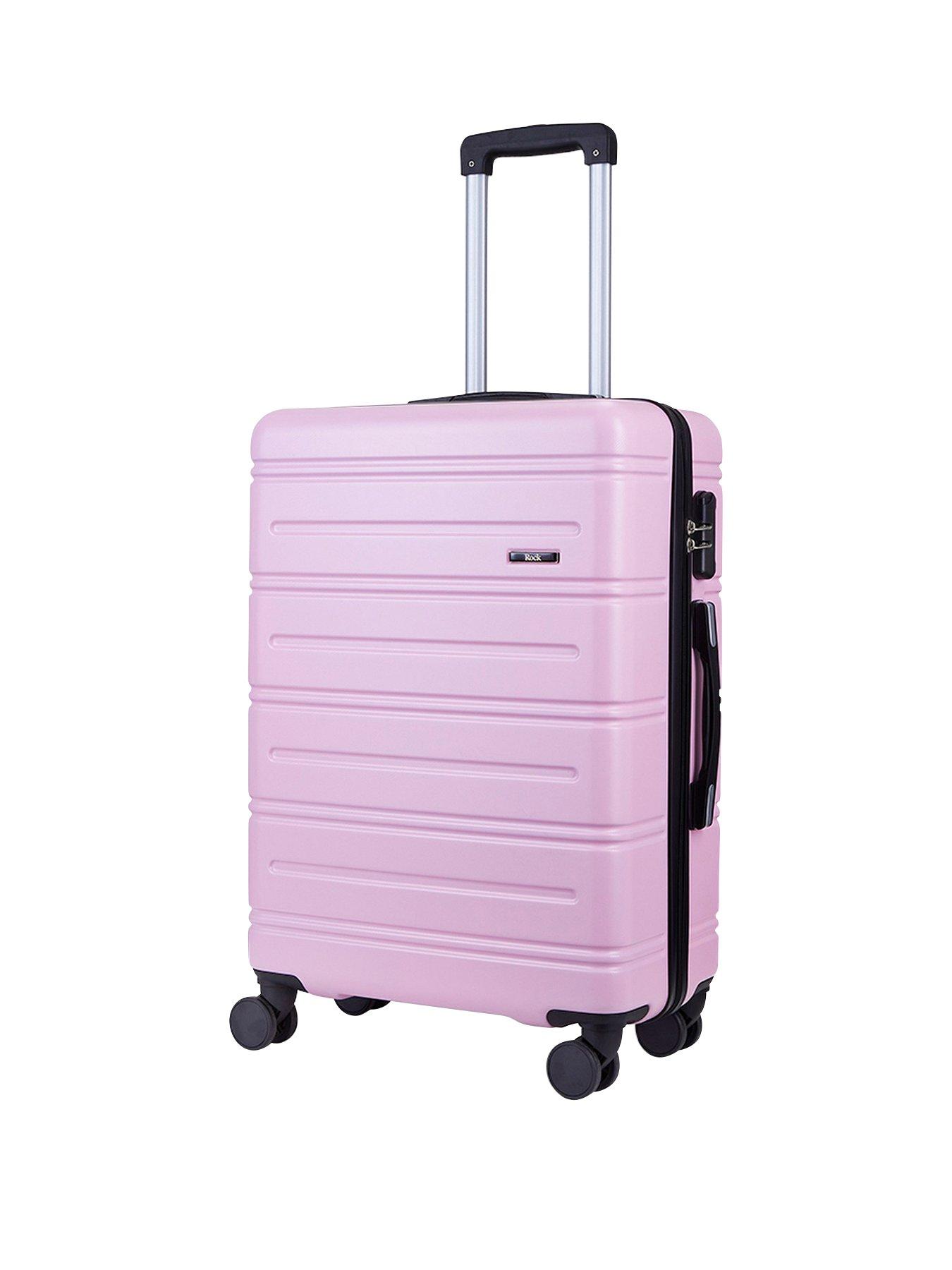 Rock Luggage Lisbon Medium Suitcase Pink