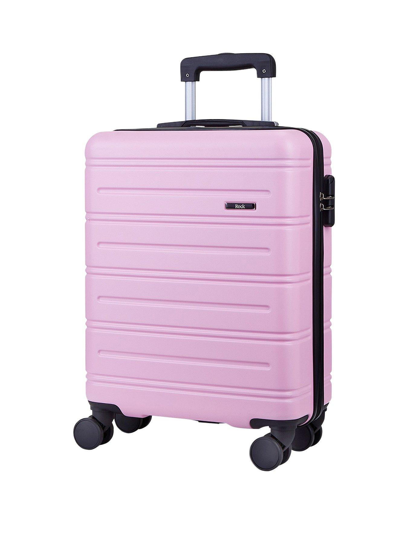Rock Luggage Lisbon Small Suitcase Pink Littlewoods