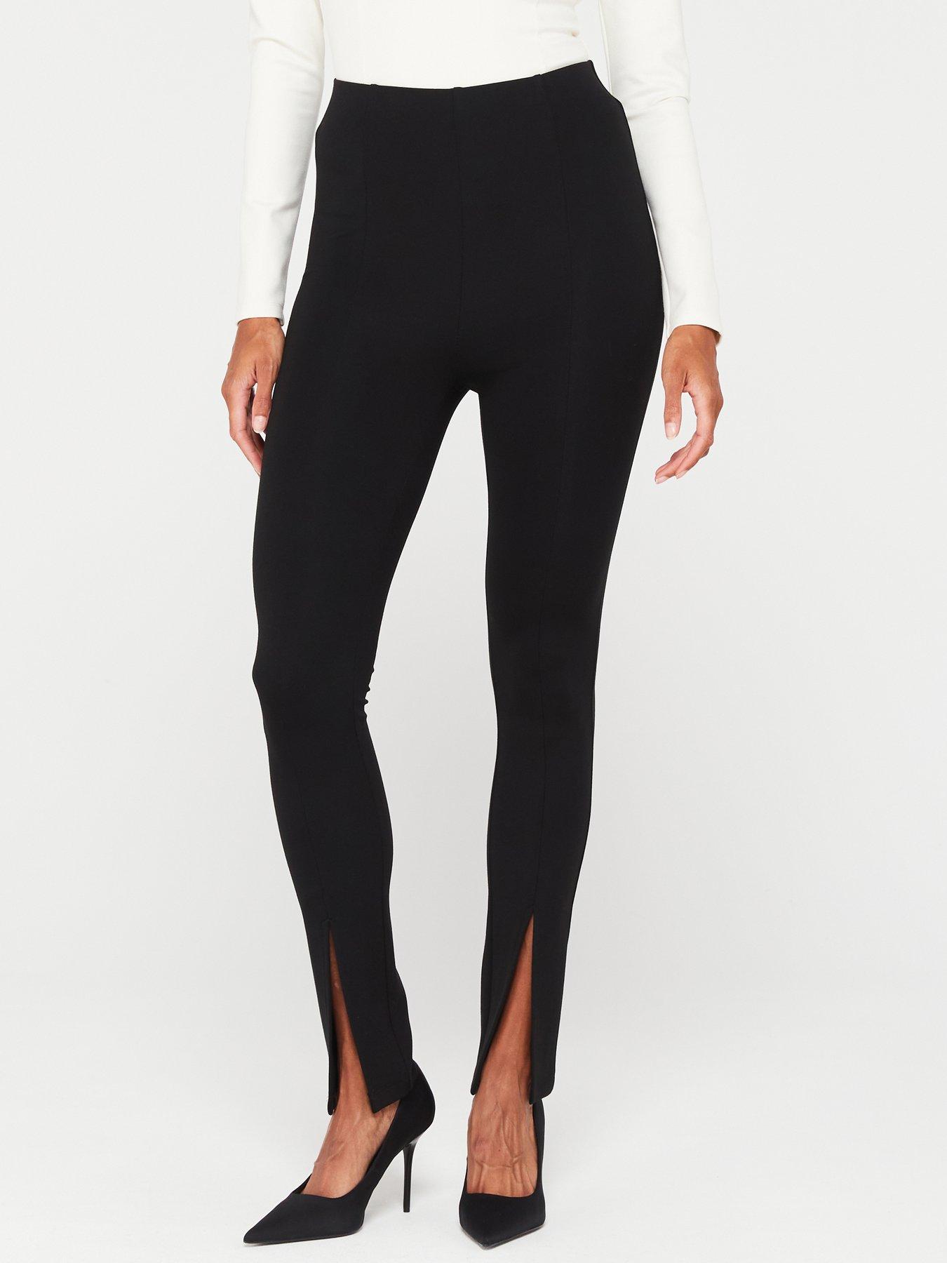 M&Co Black Wet Look Leggings