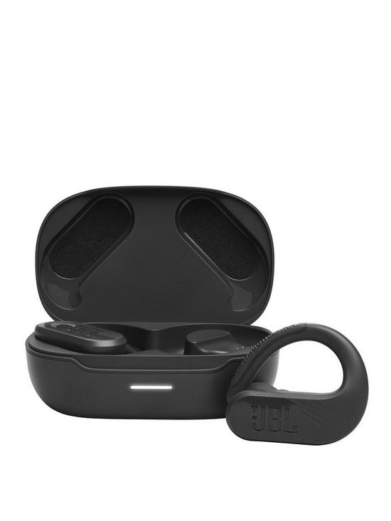 front image of jbl-endurance-peak-3-true-wireless-sport-earbuds-powerhook-ip68-smart-ambient-black