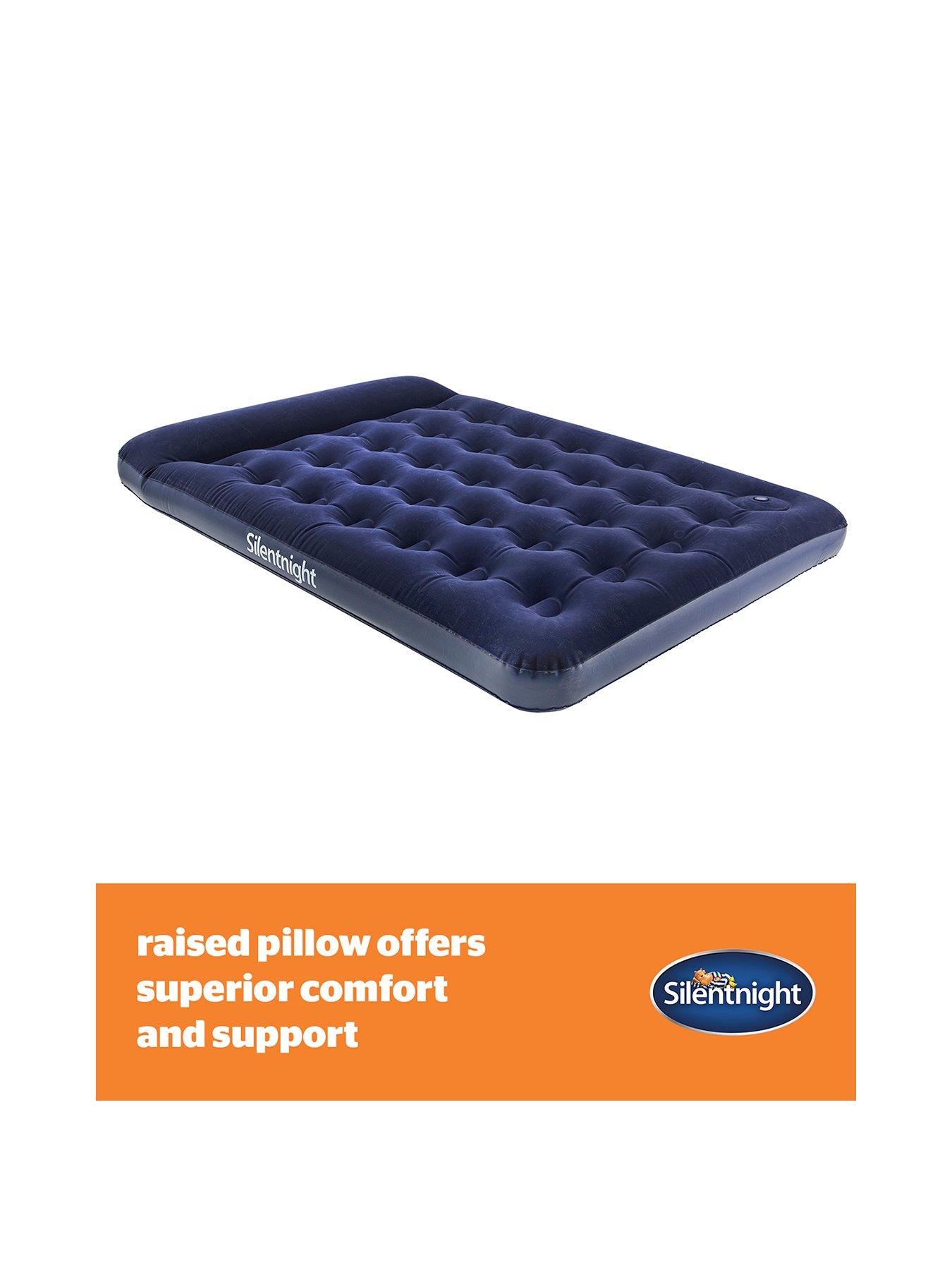 Image 2 of 5 of Silentnight Camping Collection Flock Airbed - Footpump - Blue - Double