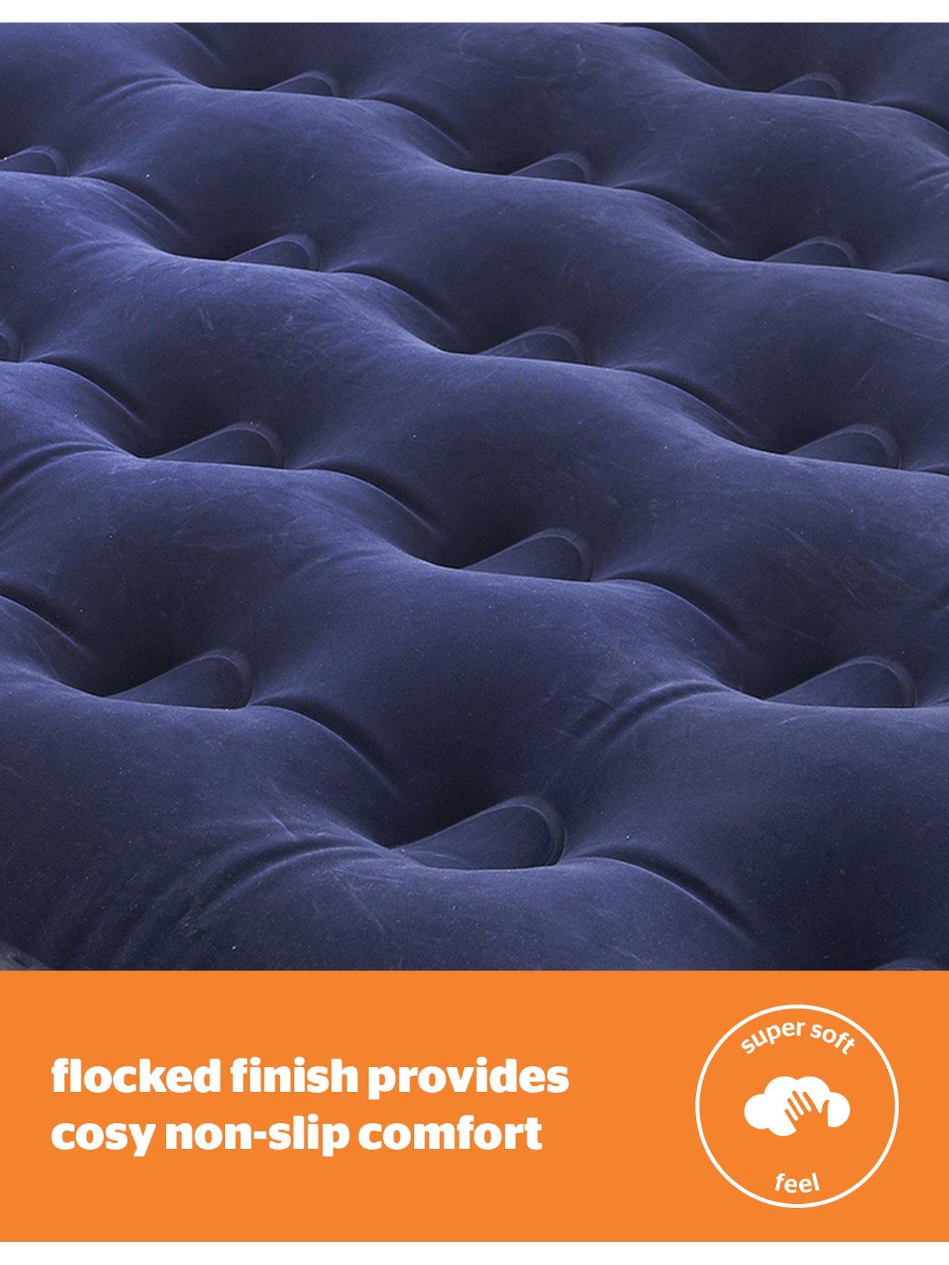 Image 4 of 5 of Silentnight Camping Collection Flock Airbed - Footpump - Blue - Double