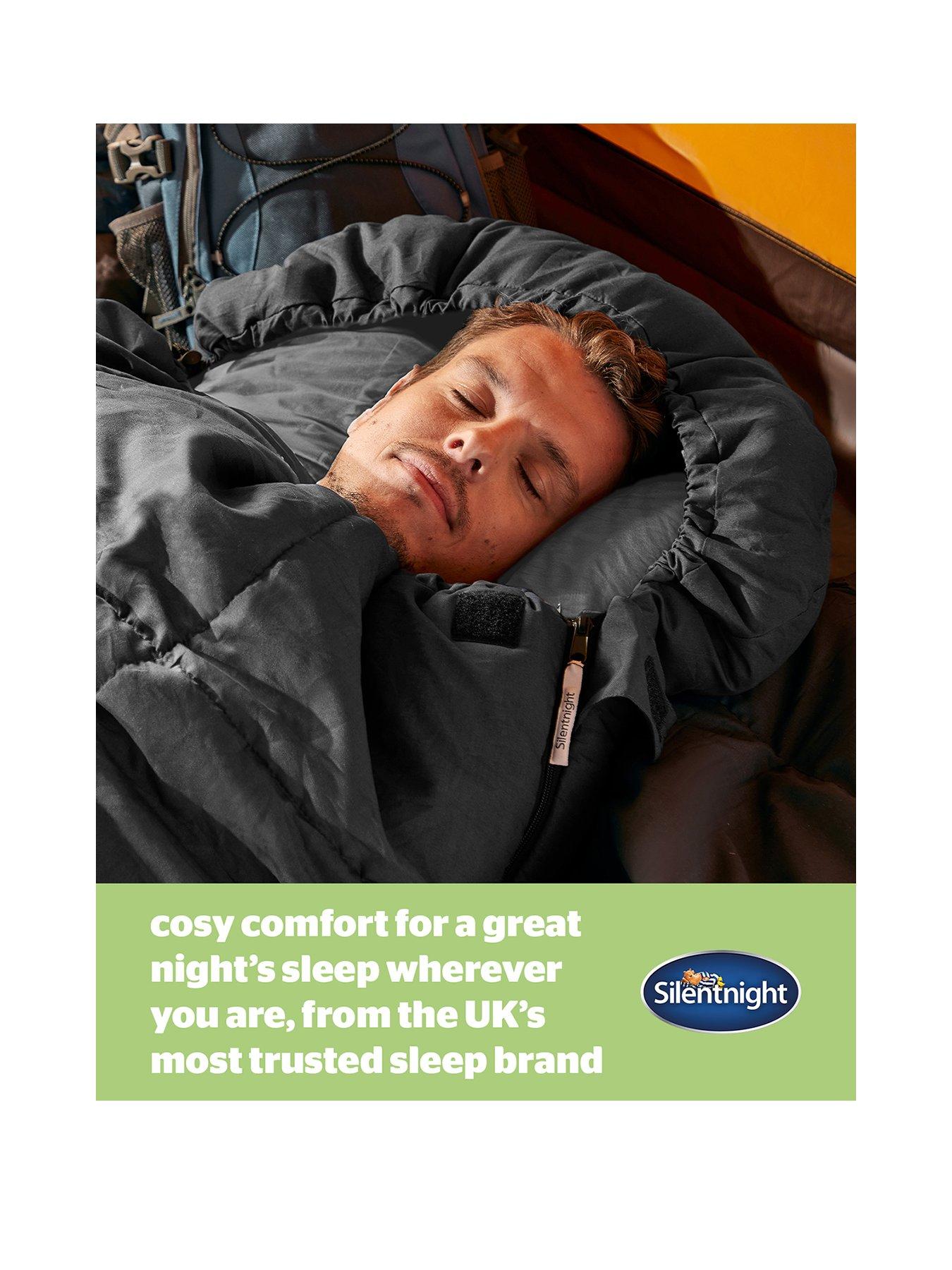  image of silentnight-camping-collection-softfilltradenbspadult-sleeping-bag-black