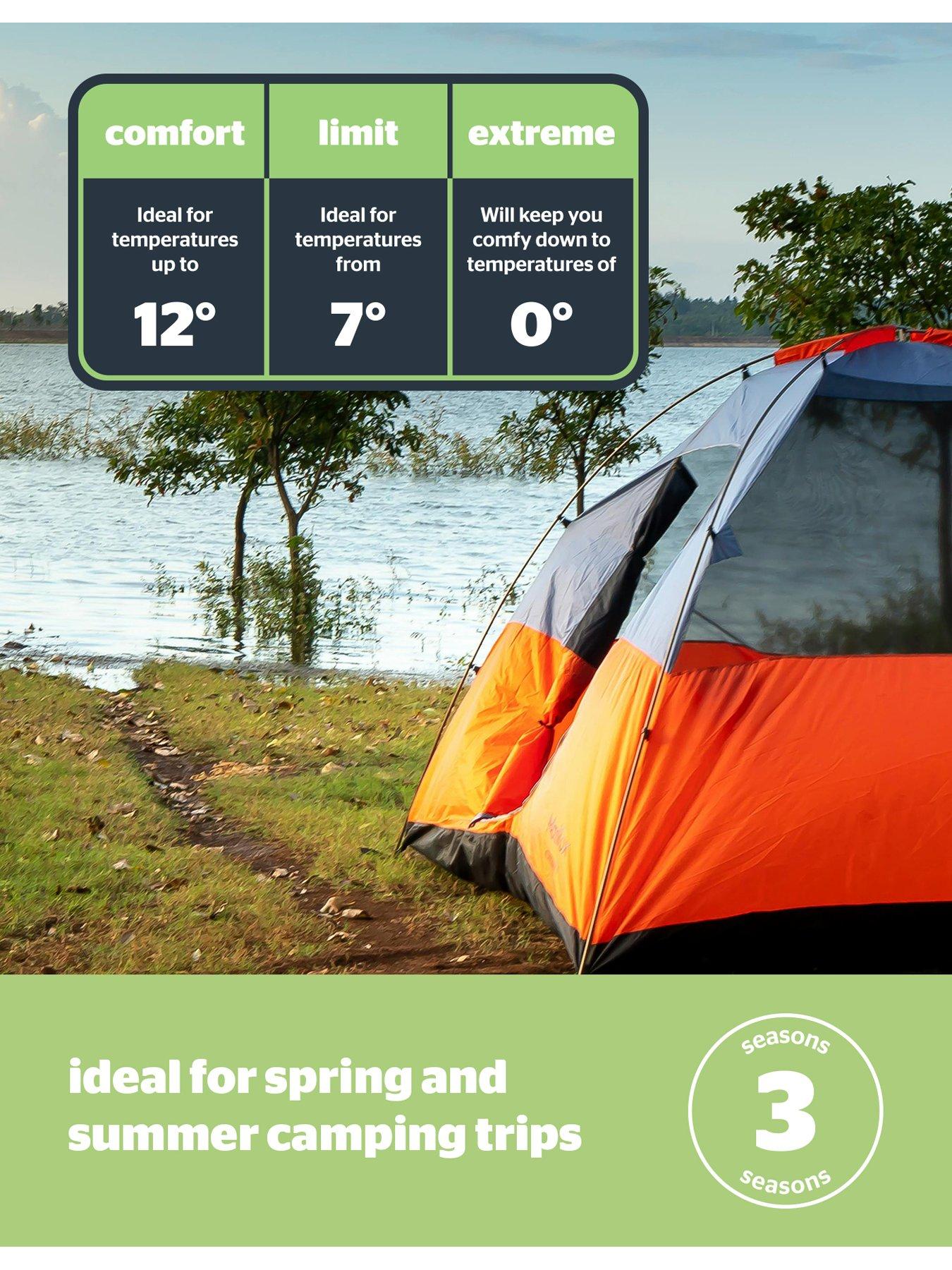  image of silentnight-camping-collection-softfilltradenbspadult-sleeping-bag-black