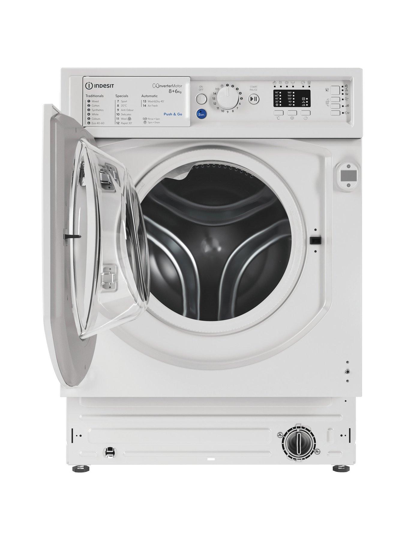  image of indesit-biwdil861485-8kg-integrated-washer-dryer