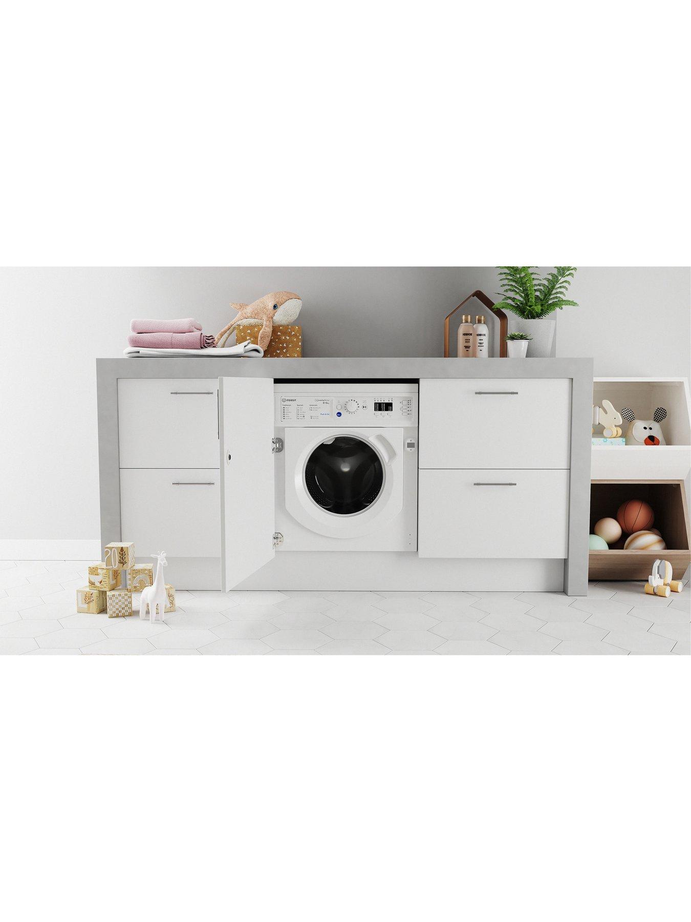  image of indesit-biwdil861485-8kg-integrated-washer-dryer