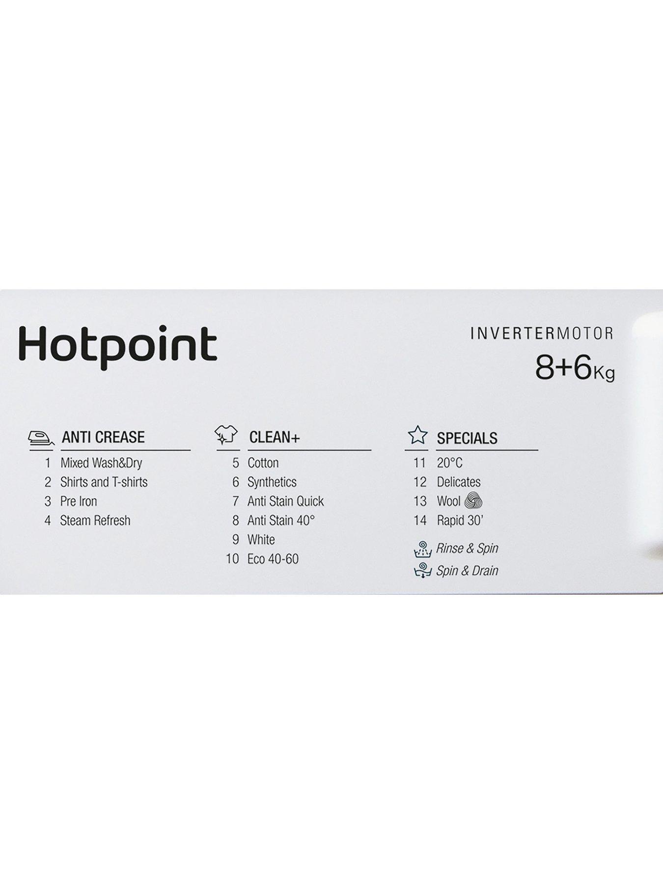 Image 5 of 5 of Hotpoint BIWDHG861485 8kg Integrated Washer Dryer