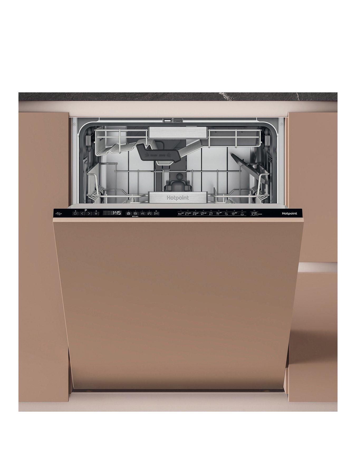 Image 1 of 8 of Hotpoint Hydroforce H8IHP42L Fullsize 15-Place Setting Integrated Dishwasher