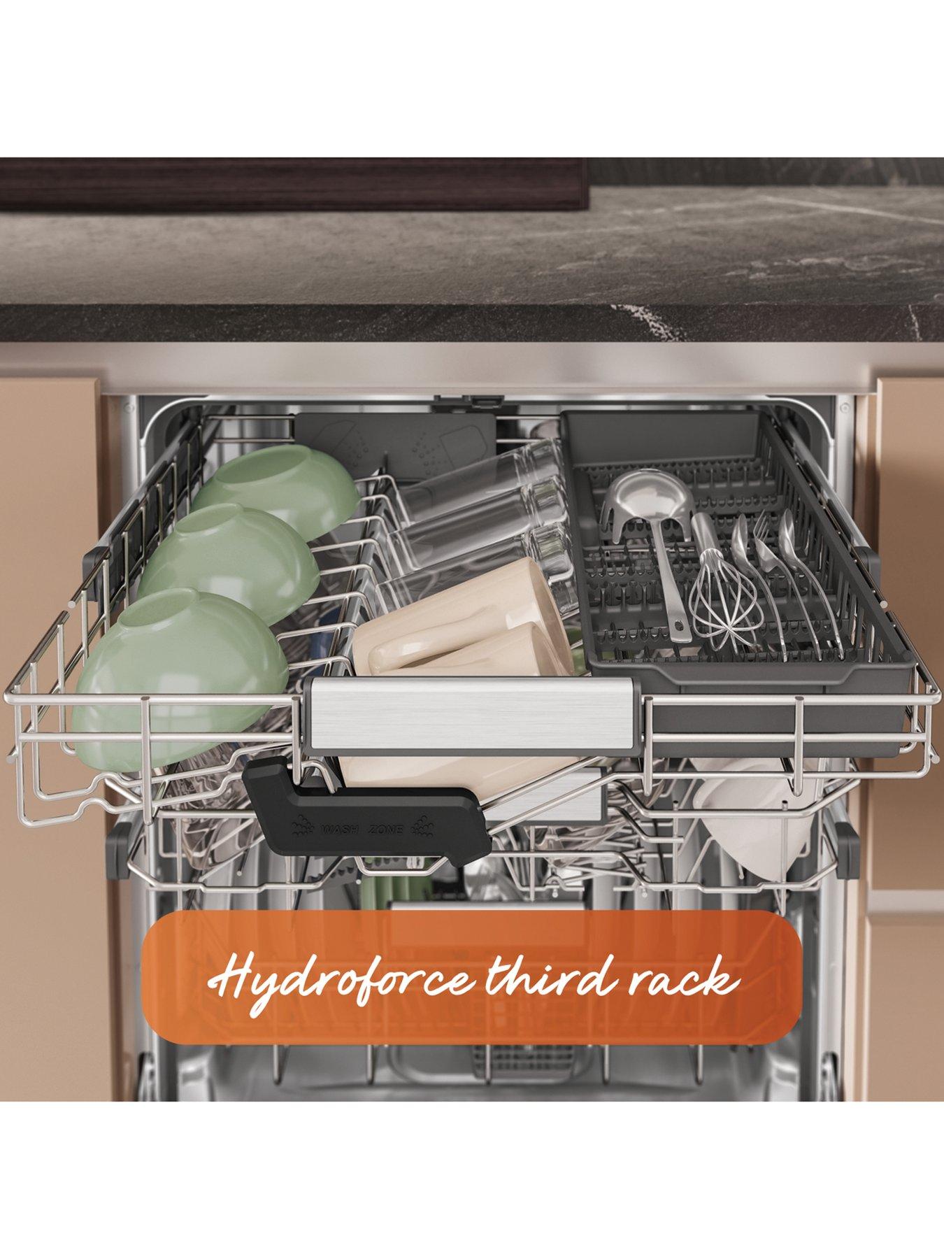 Image 6 of 8 of Hotpoint Hydroforce H8IHP42L Fullsize 15-Place Setting Integrated Dishwasher