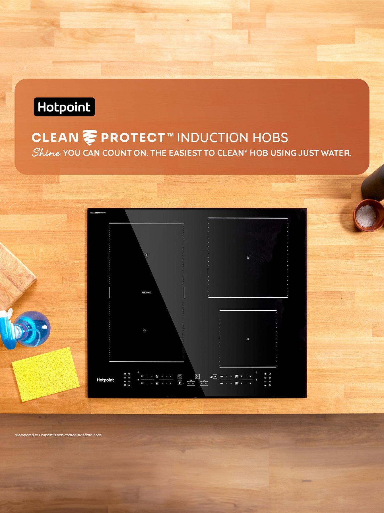  image of hotpoint-ts6477ccpne-cleanprotect-77cm-integrated-induction-hob