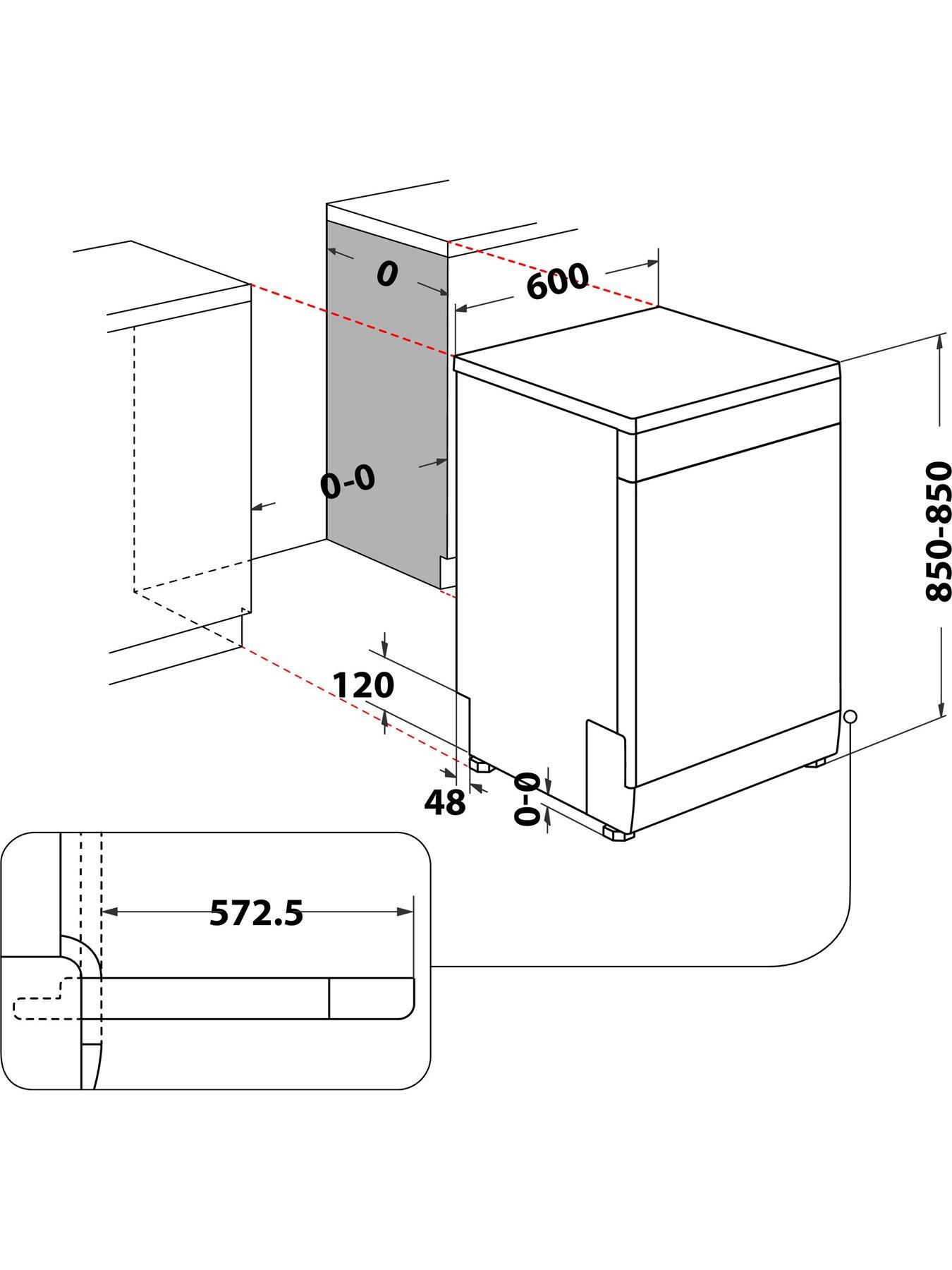  image of indesit-d2fhk26s-fullsize-14-place-setting-freestanding-dishwasher-silver