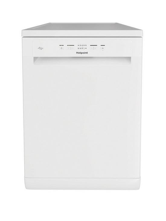 front image of hotpoint-h2fhl626-fullsize-14-place-setting-freestanding-dishwasher-white