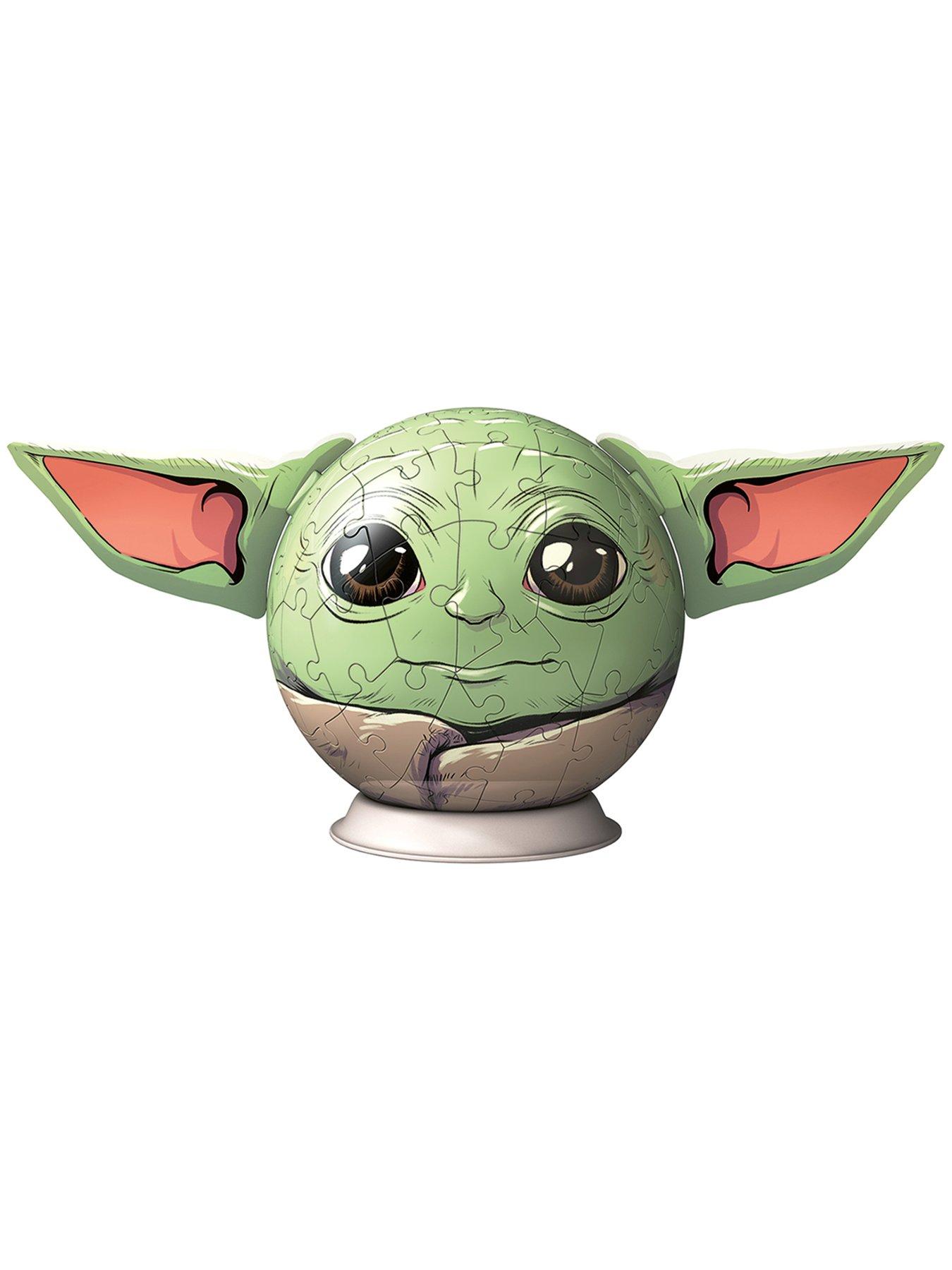  image of ravensburger-star-wars-the-mandalorian-grogu-with-ears-72-piece-3d-jigsaw-puzzle