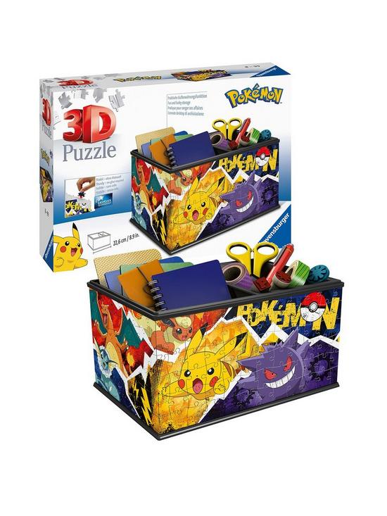 front image of ravensburger-pokemon-storage-box-216-piece-3d-jigsaw-puzzle