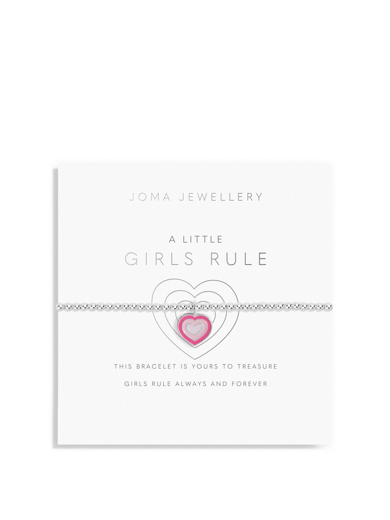 undefined Childrens A Little Girls Rule Bracelet In Silver Plating