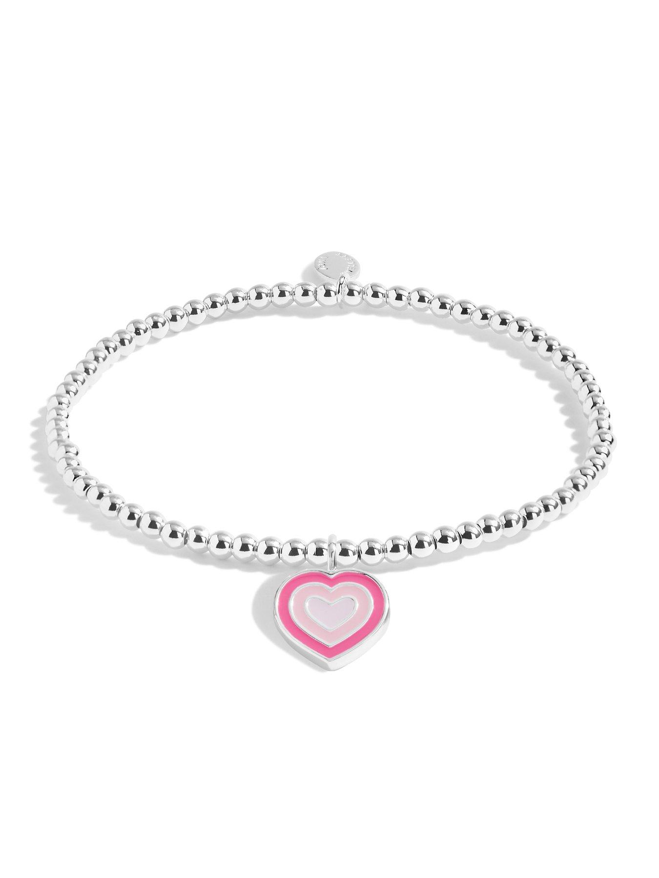 Image 2 of 4 of Joma Jewellery Childrens A Little Girls Rule Bracelet In Silver Plating