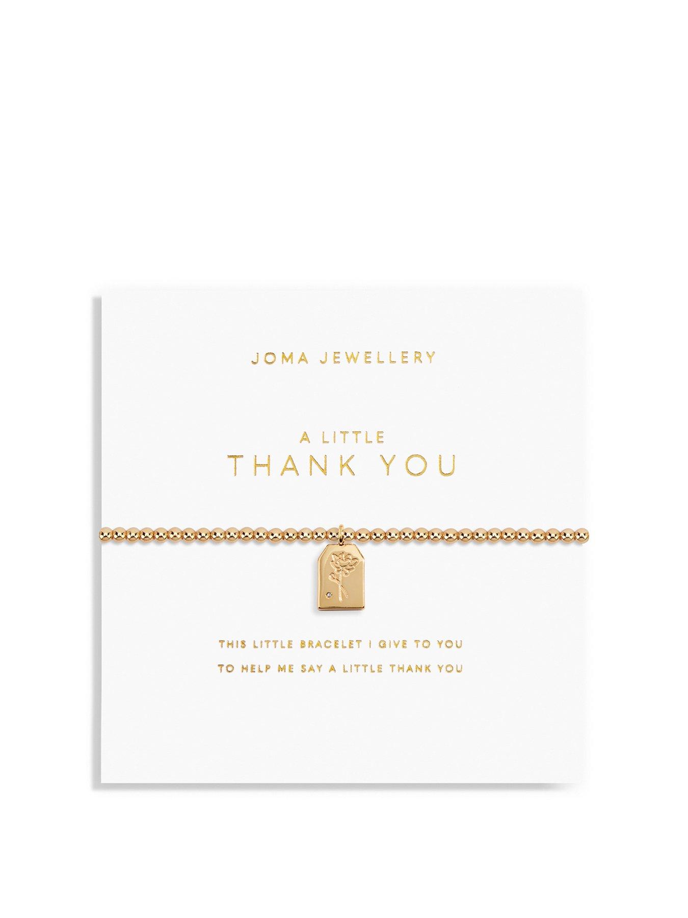undefined A Little Thank You Bracelet In Gold Plating