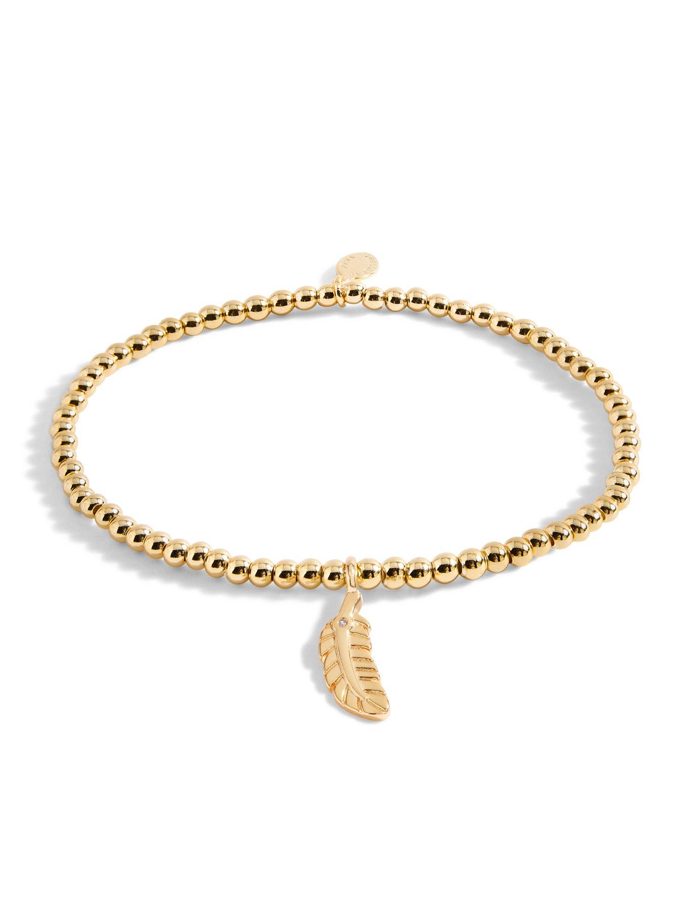 Image 2 of 5 of Joma Jewellery A Little Feathers Appear When Loved Ones Are Near Bracelet In Gold Plating