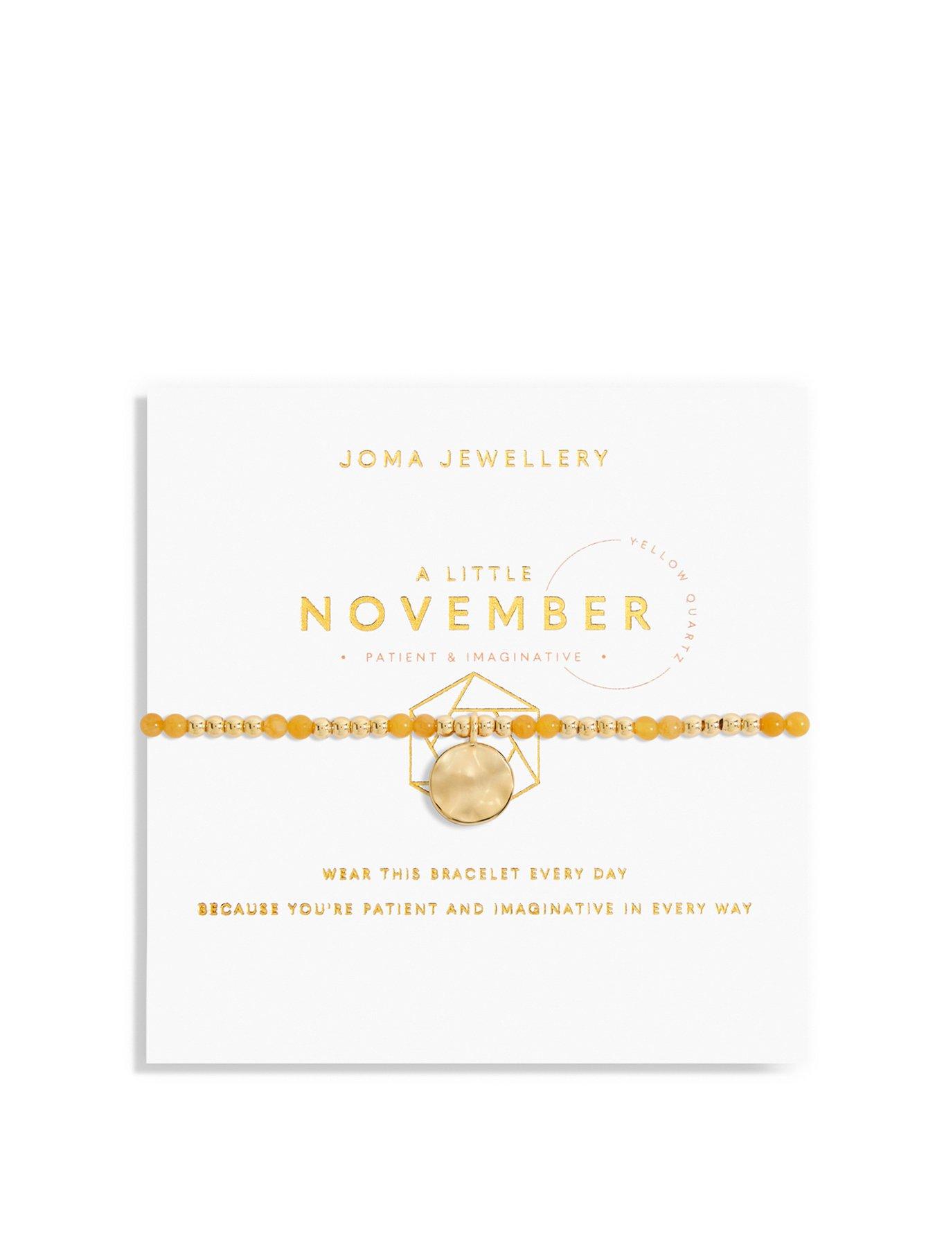 undefined November A Little Birthstone Bracelet In Gold Plating