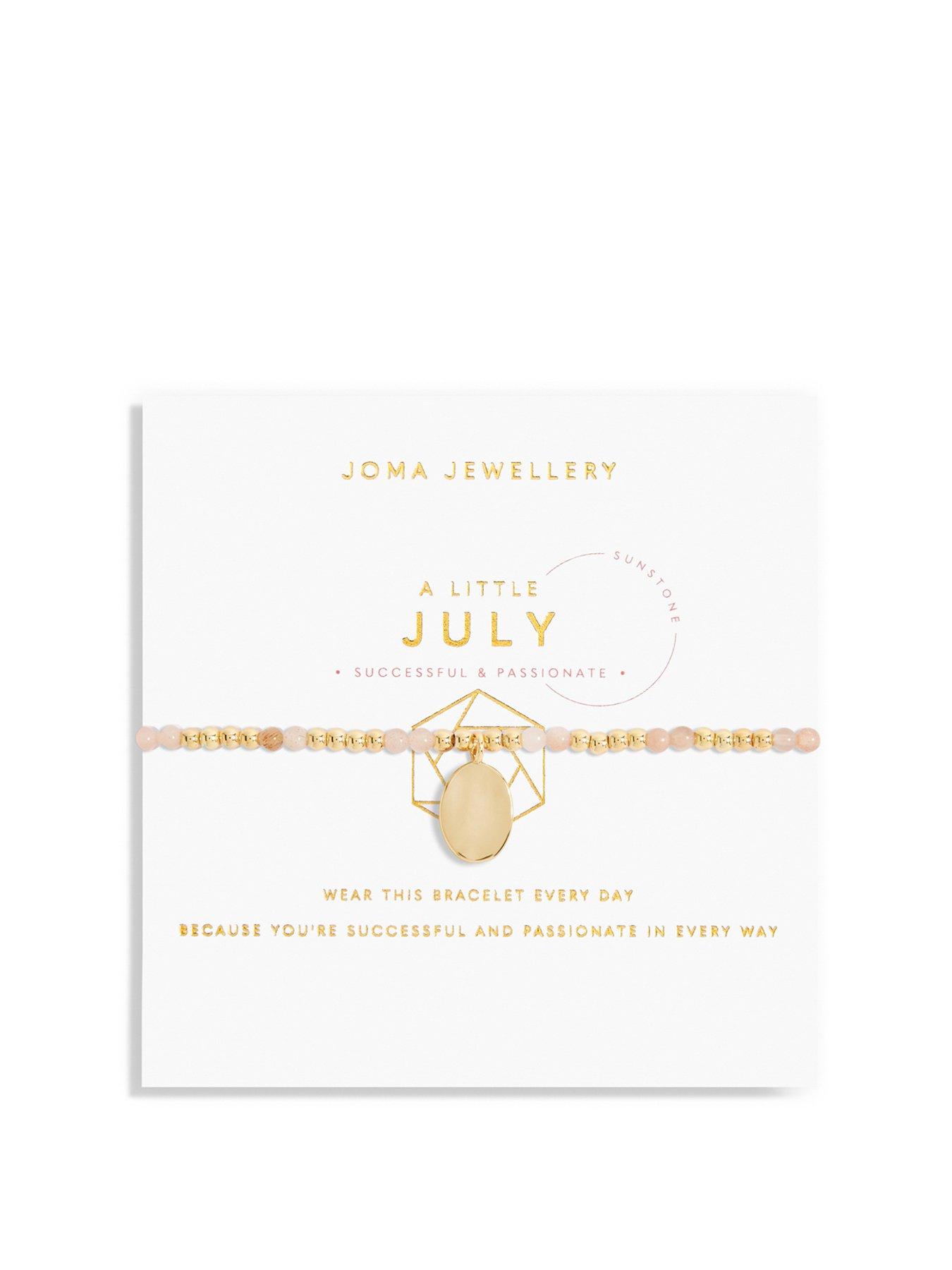 undefined July A Little Birthstone Bracelet In Gold Plating