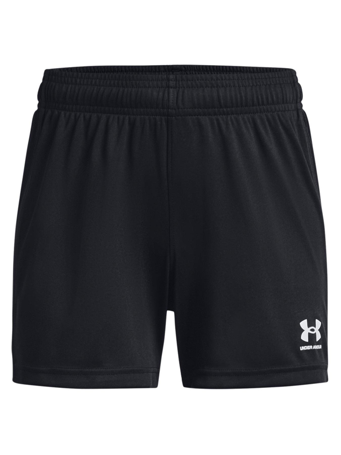 Girls Challenger Knit Shorts - Black/White