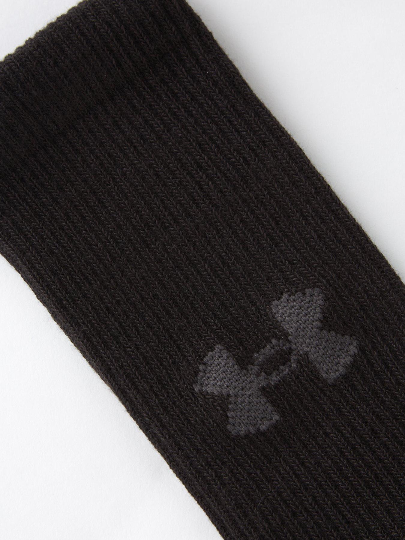  image of under-armour-kids-performance-tech-3-pack-crew-socks-black