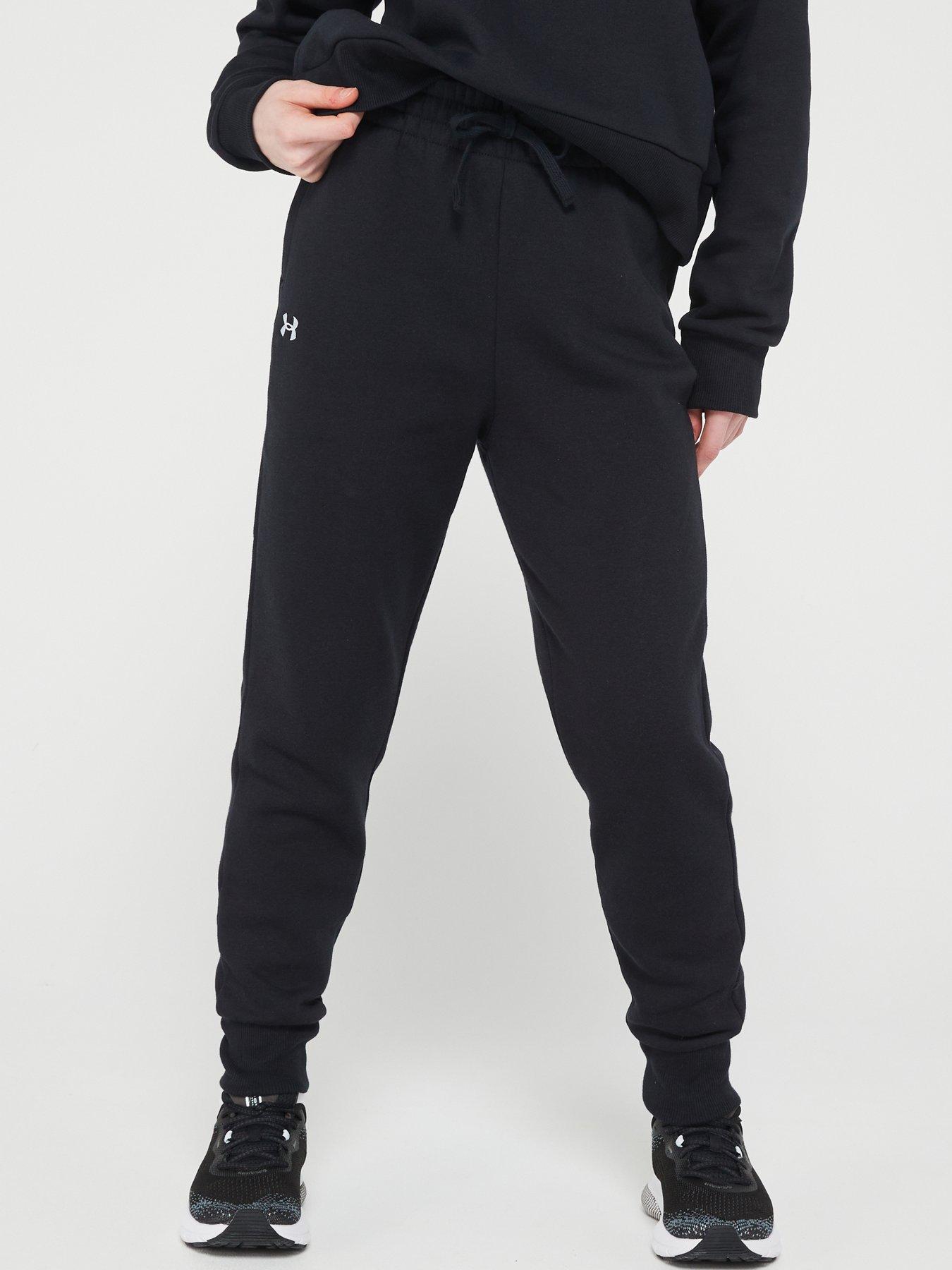 undefined Girls Rival Fleece Joggers - Black/White